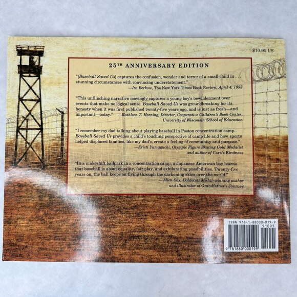 Baseball Saved Us 25th Anniversary Edition By Ken Mochizuki & Dom Lee 2018 WWII - Picture 5 of 16